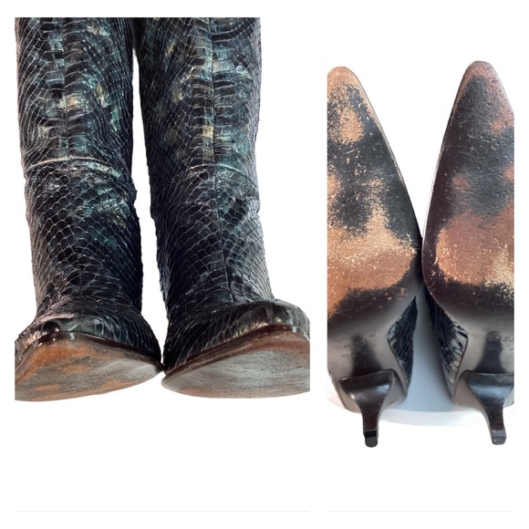 GUCCI Vintage Python Over The Knee Boots. (MC) - Picture 16 of 17